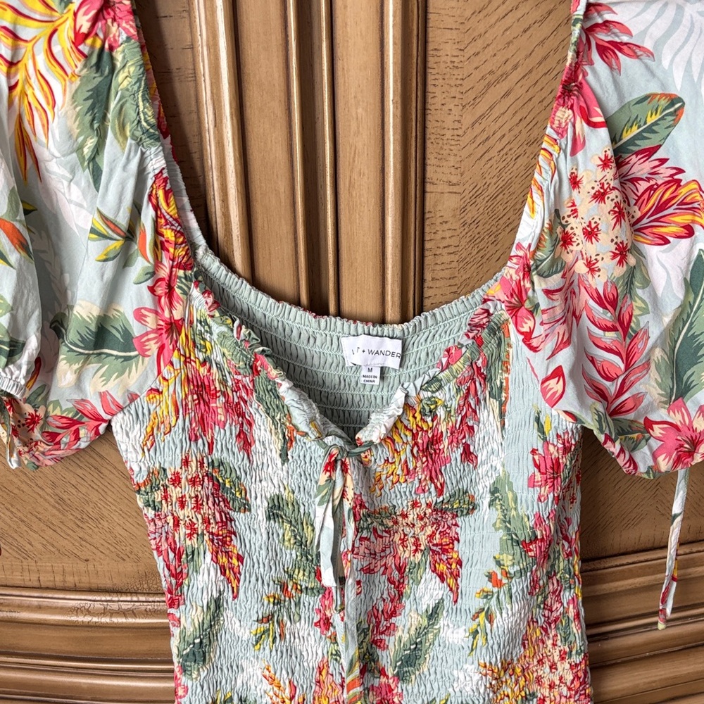 Lost + Wander Floral Midi Dress - Multicolor - Picture 2 of 6